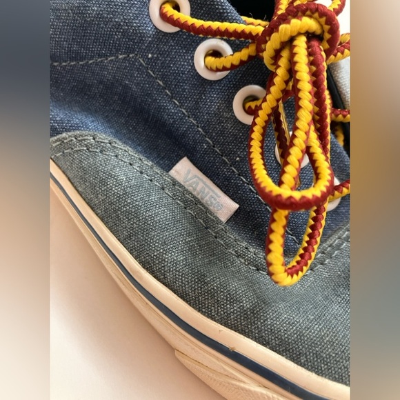 VANS men’s three tone denim classic low top sneakers - Picture 6 of 6